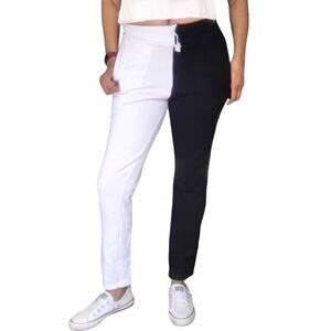 LA DETRESSE The Lovers colorblock athleisure sweatpants two tone joggers XS NEW